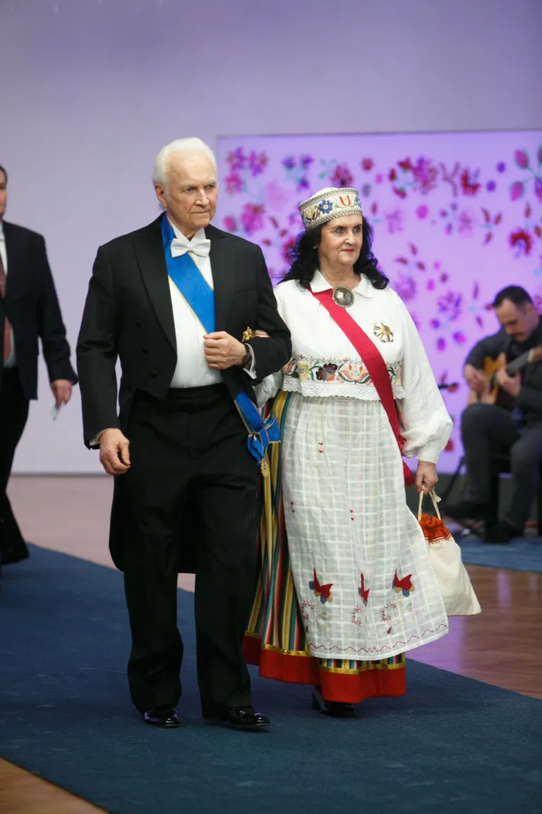 President Arnold Rüütel ja Ingrid Rüütel.