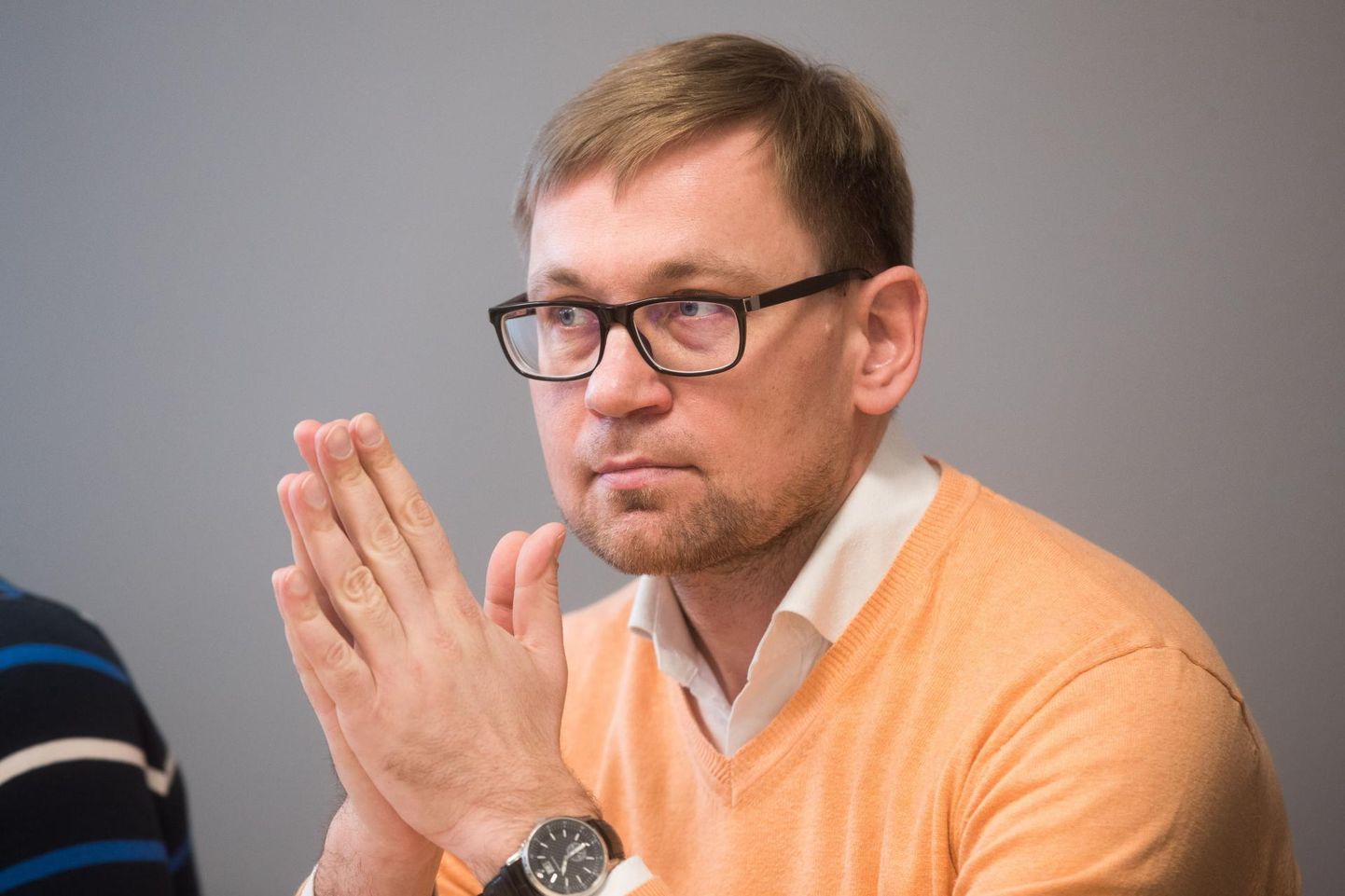 Глава Центрального союза профсоюзов Эстонии Пеэп Петерсон.