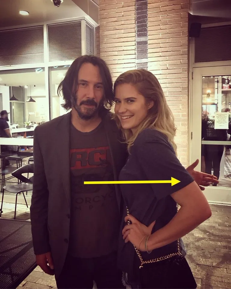 Keanu Reeves naisfänniga