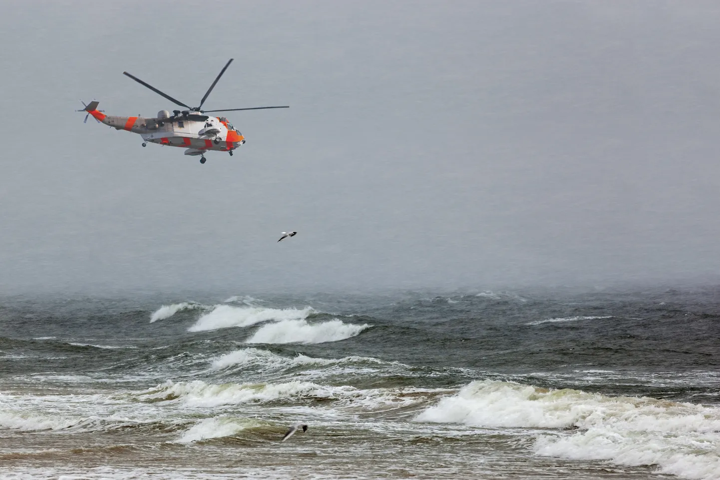 Вертолет над Северным морем