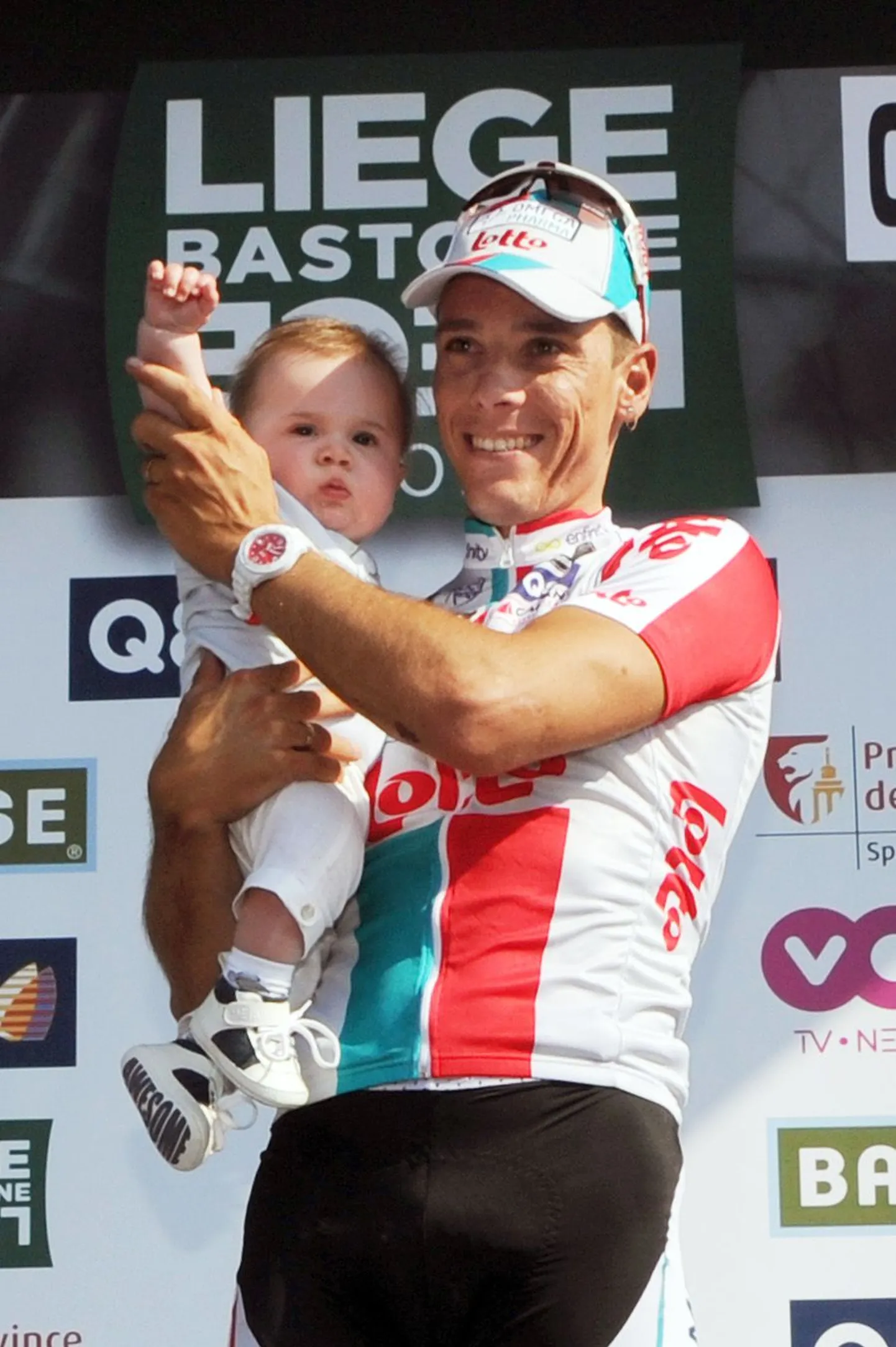 Philippe Gilbert koos pisipoeg Alaniga.