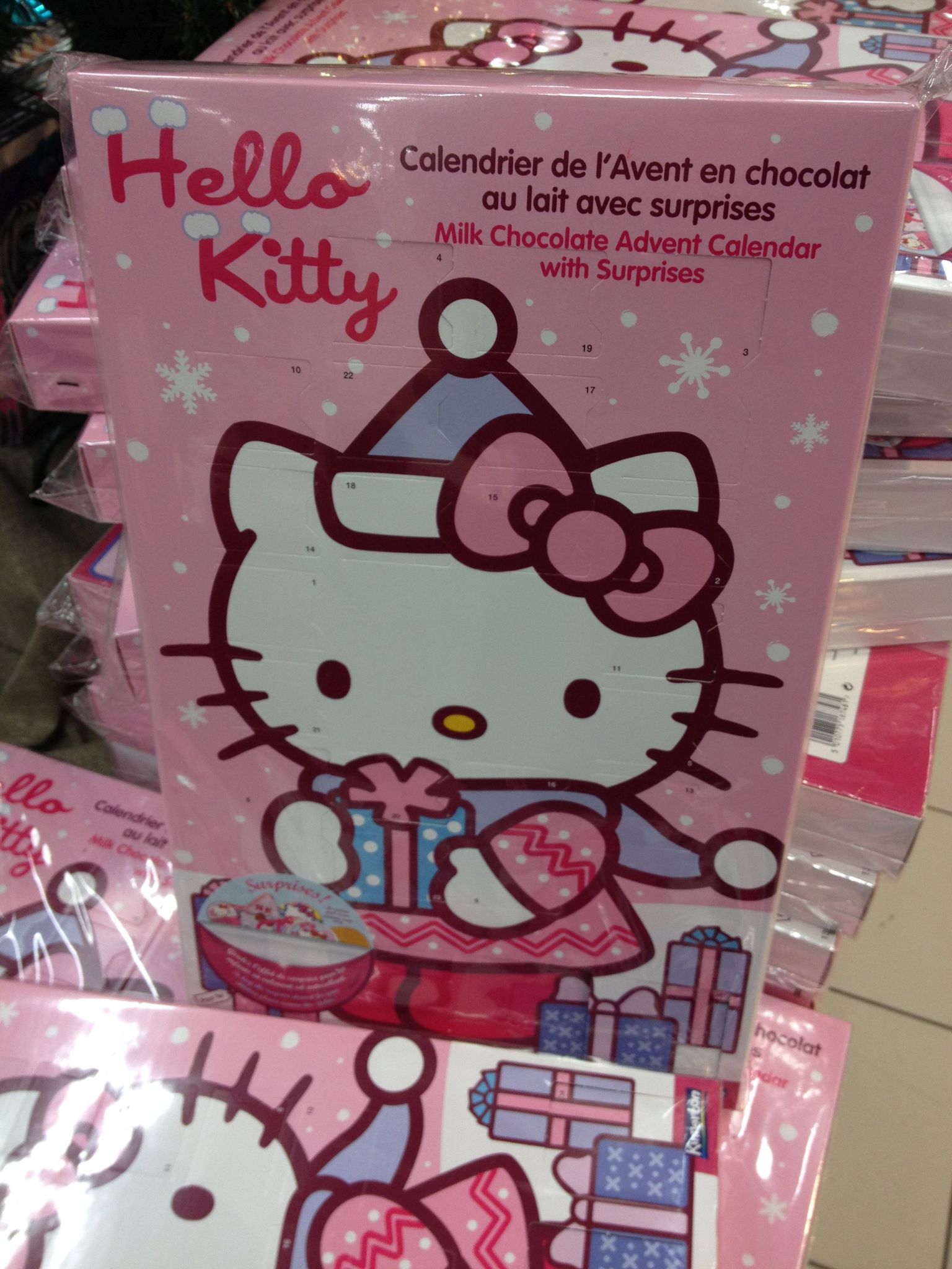 Hello Kitty kalendris olev šokolaadi kilohind osutus kõige kallimaks.