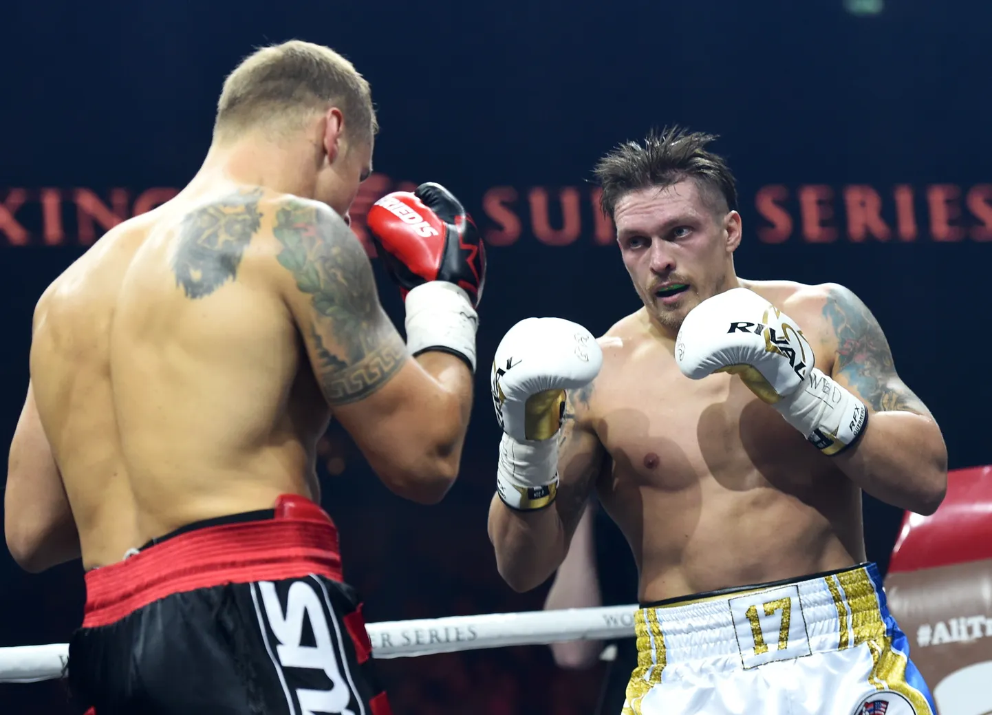 Mairis Briedis (no kreisās) un ukrainis Oleksandrs Usiks