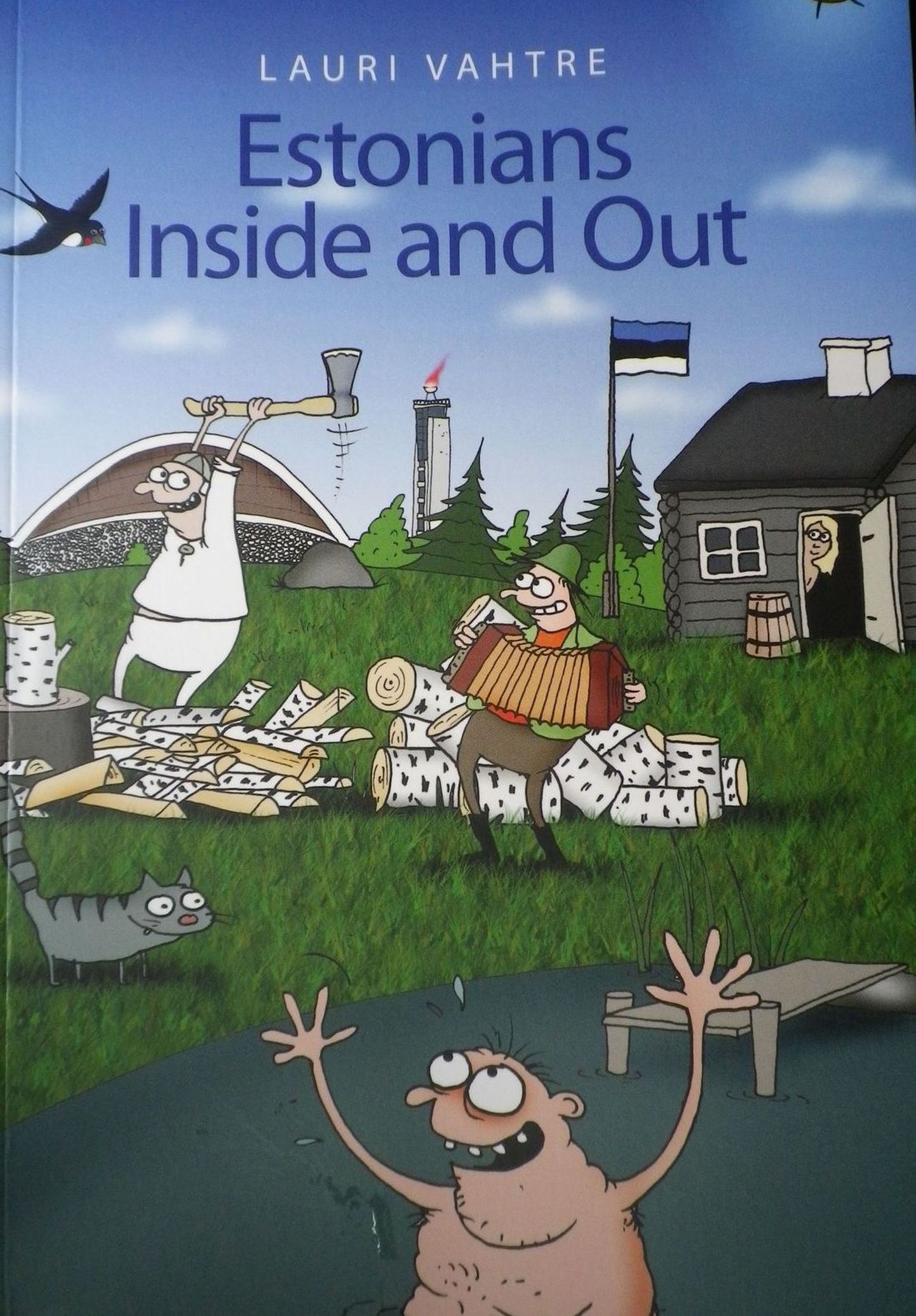 Книга Лаури Вахтре "Estonians Inside and Out" (художник Урмас Немвальтс).