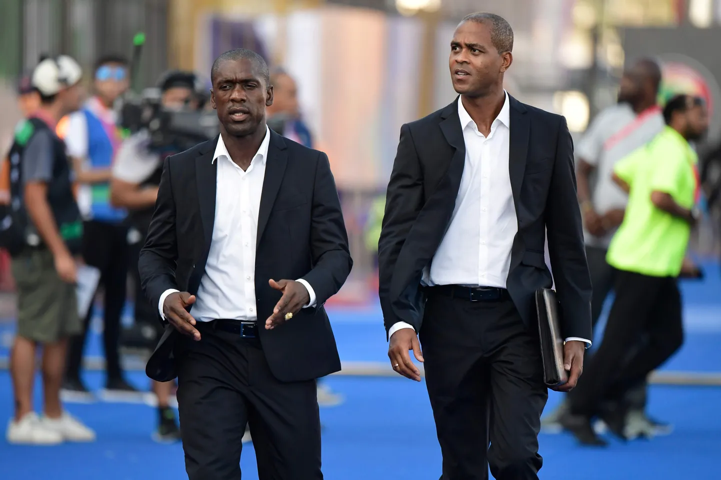 Kameruni endised treenerid Clarence Seedorf ja Patrick Kluivert