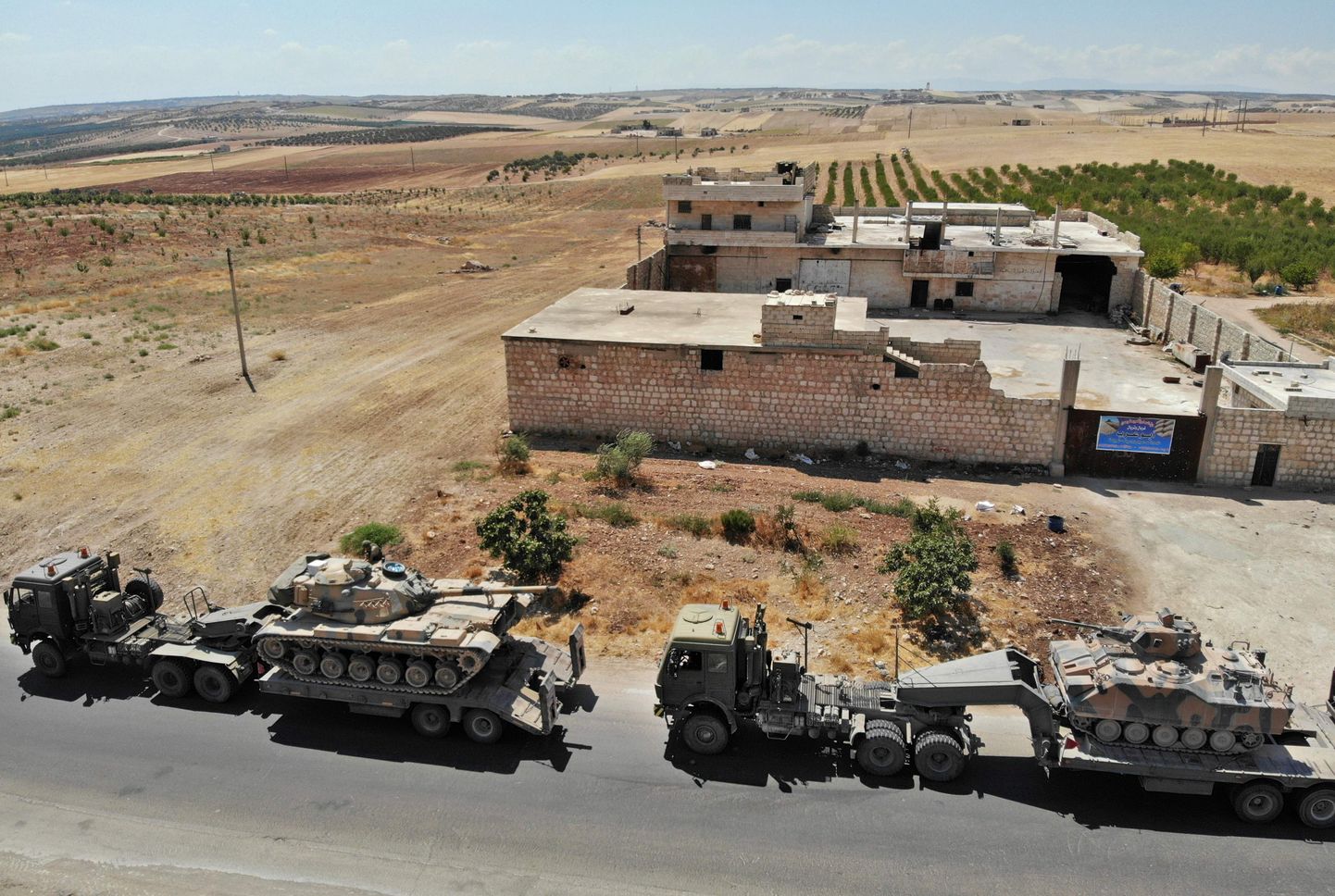 Türgi sõjaväekolonn Idlibis.