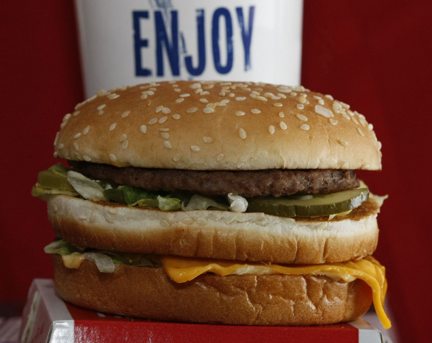 McDonald'si burger. Foto on illustreeriv.