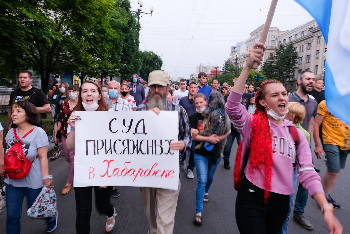 Акция протеста в Хабаровске, второе августа.