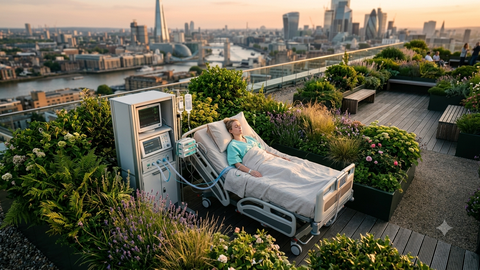 UK's first intensive care rooftop garden opens in London hospital