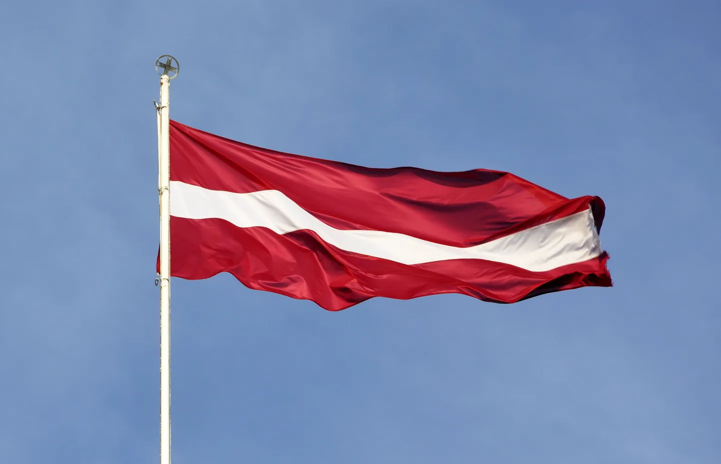 Latvijas karogs.