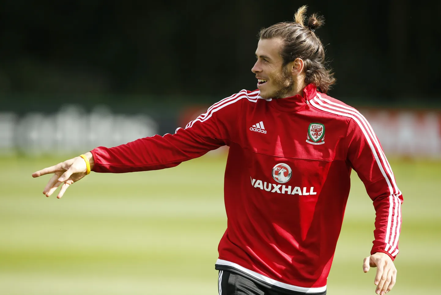 Gareth Bale Walesi jalgpallikoondise treeningul.