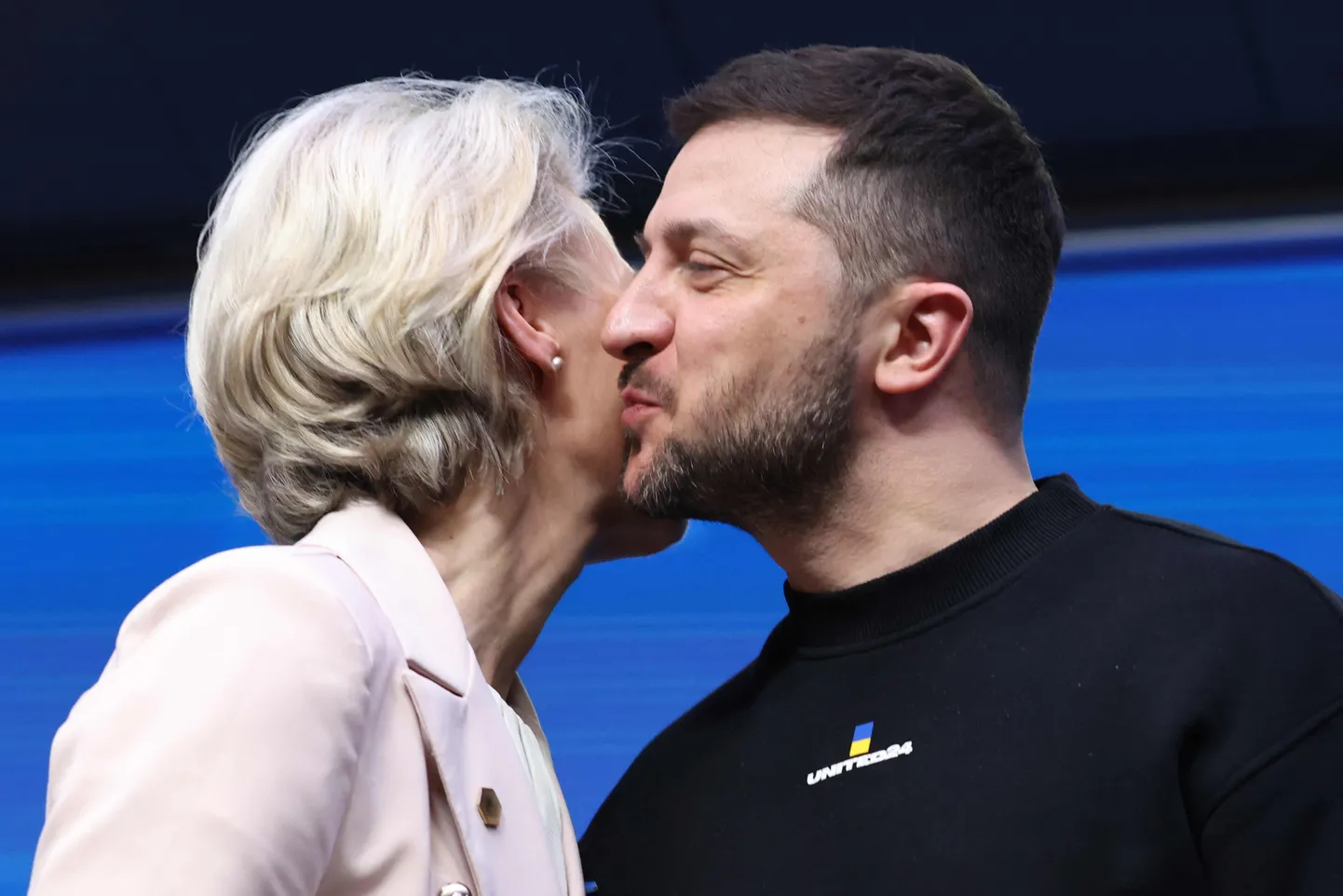 Глава Еврокомиссии Урсула фон дер Ляйен и президент Украины Владимир Зеленский.