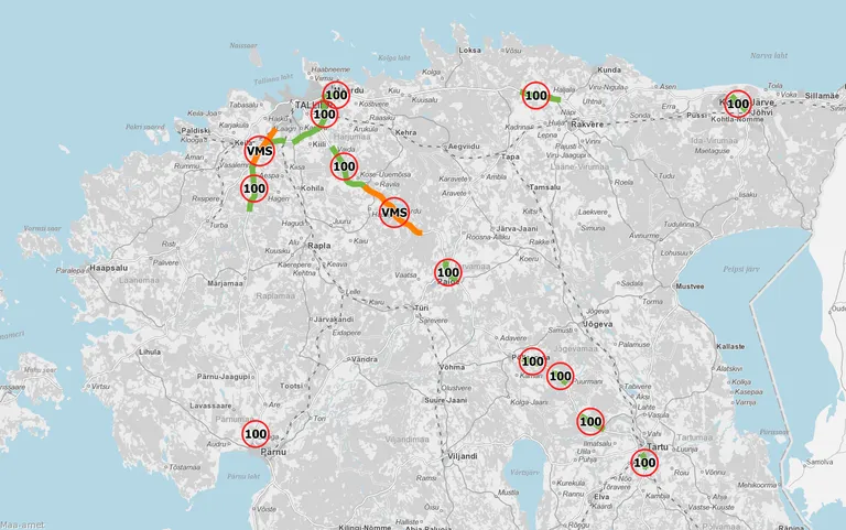 Kus tohib sõita 110km/h?