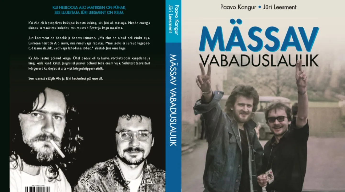 Osa raamatu taga- ja esikaanest.