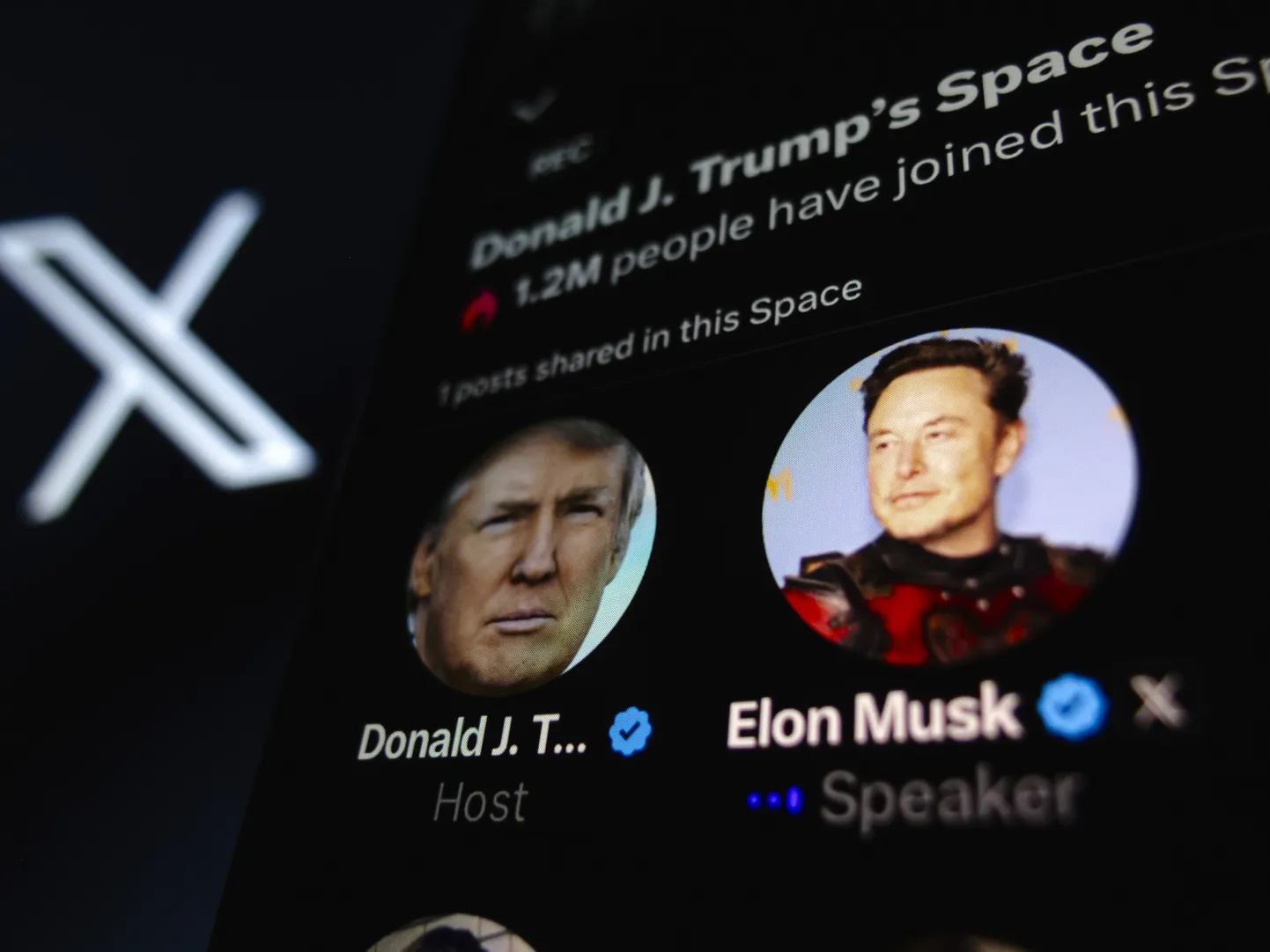Donald Trumpi intervjuu Elon Muskiga toimus esmaspäeva öösel sotsiaalmeedia platvormil X.