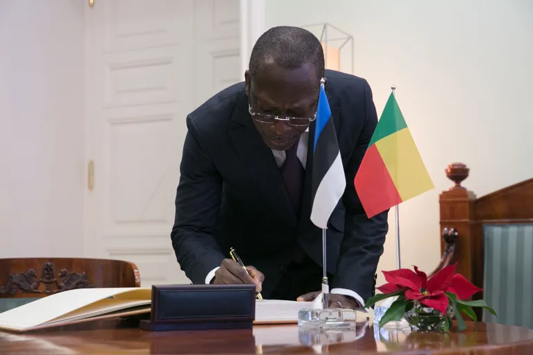 Eesti peaministri Jüri Ratase ja Benini presidendi Patrice Taloni kohtumine Stenbocki majas.