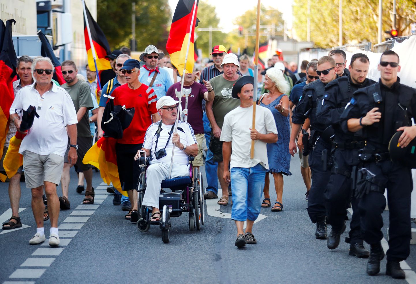 Eelmisel nädalal Dresdeni linnas toimunud meeleavaldus.