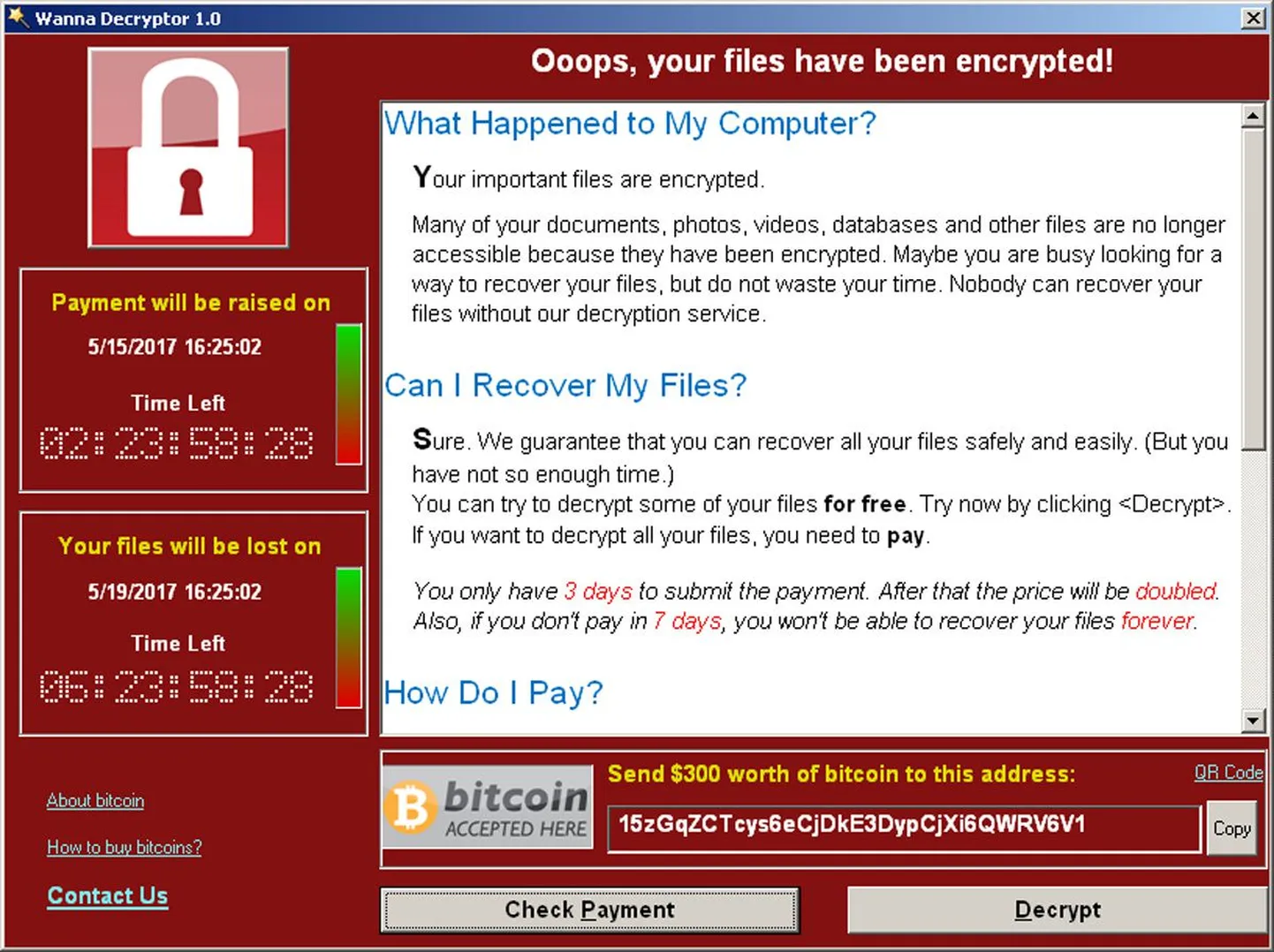 WannaCry lunanõue