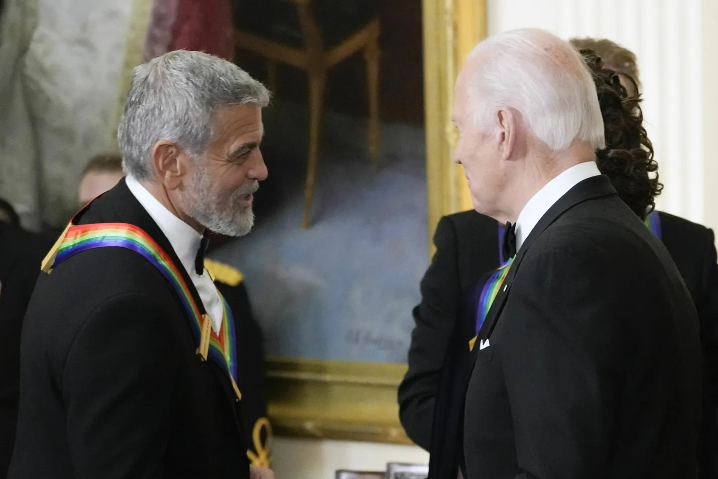 George Clooney ja Joe Biden 2022. aasta detsembris vastuvõtul Valges Majas.