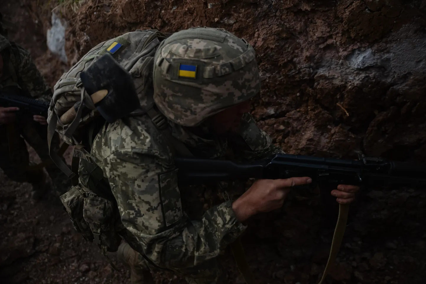 Ukraina sõdur rindel. Foto on illustratiivne.