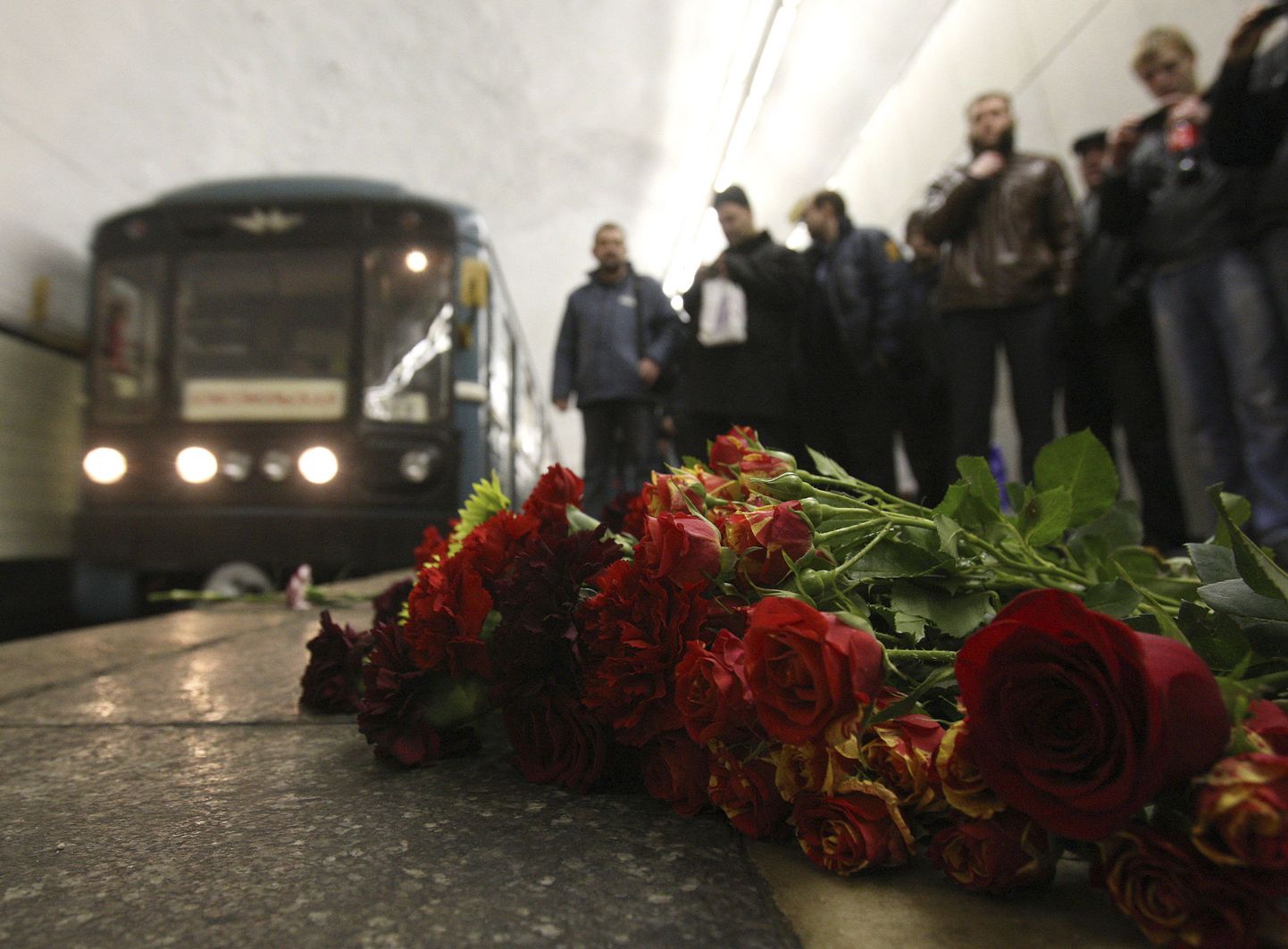 Lilled Lubjanka metroojaamas.