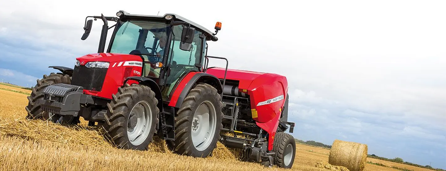 Kolmesilindrilise AGCO Poweri mootoriga MF 5709 arendab kuni 95 hj, just paras, et olla paindlik traktor transpordi ja laadimistööde jaoks.
