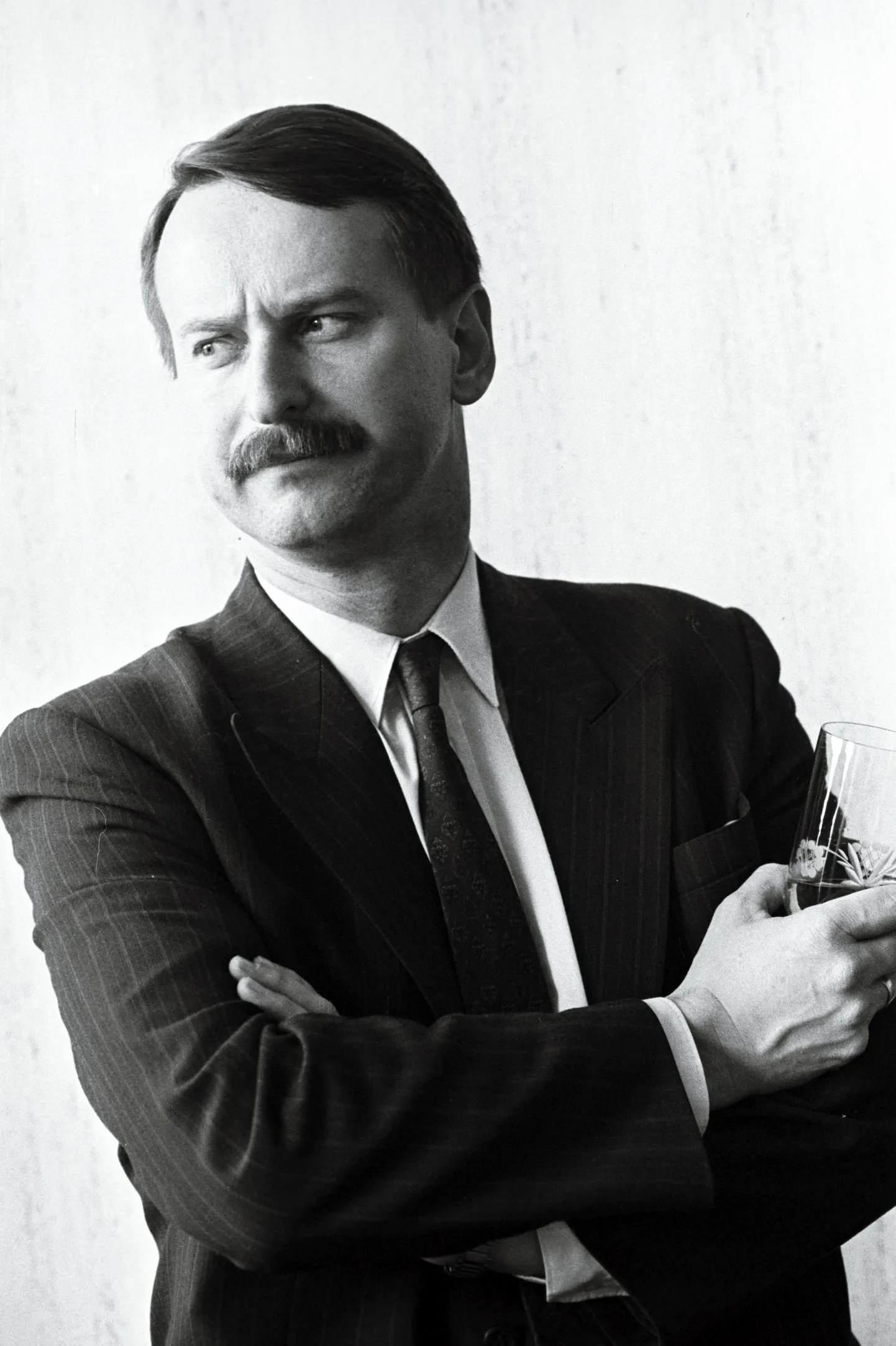 Eesti Panga president Siim Kallas rahareformi ajal, 1992. aasta suvel.
