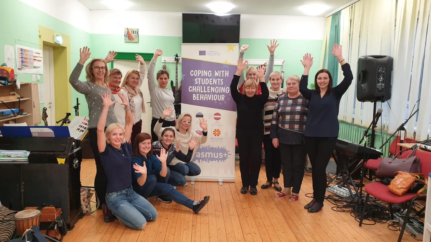 Pärnu Päikese koolis olid külas õpetajad Lätist, Slovakkiast ja Makedooniast.