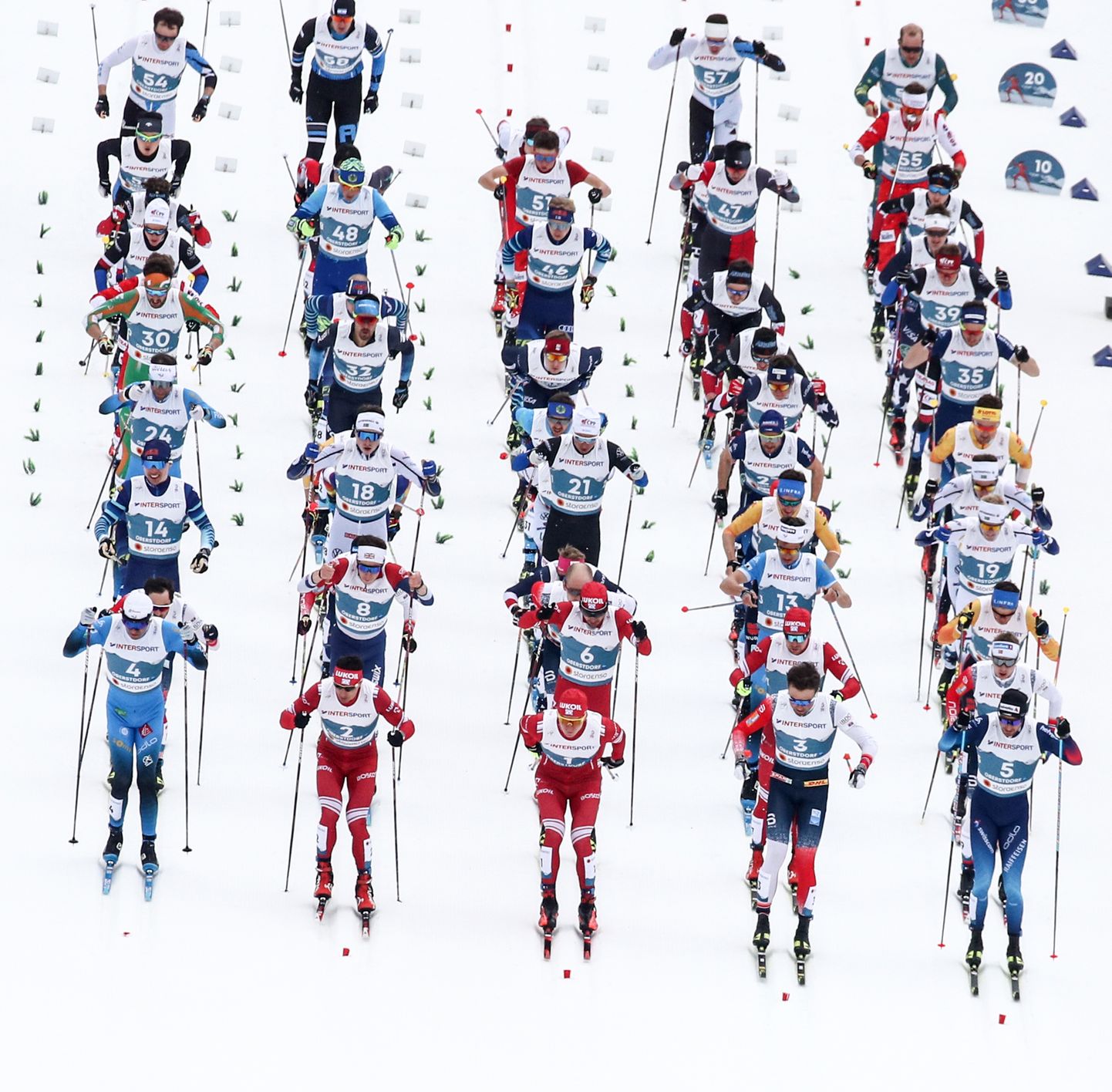 Meeste 50 kilomeetri maraton Oberstdorfi MMil. Pilt on illustratiivne.