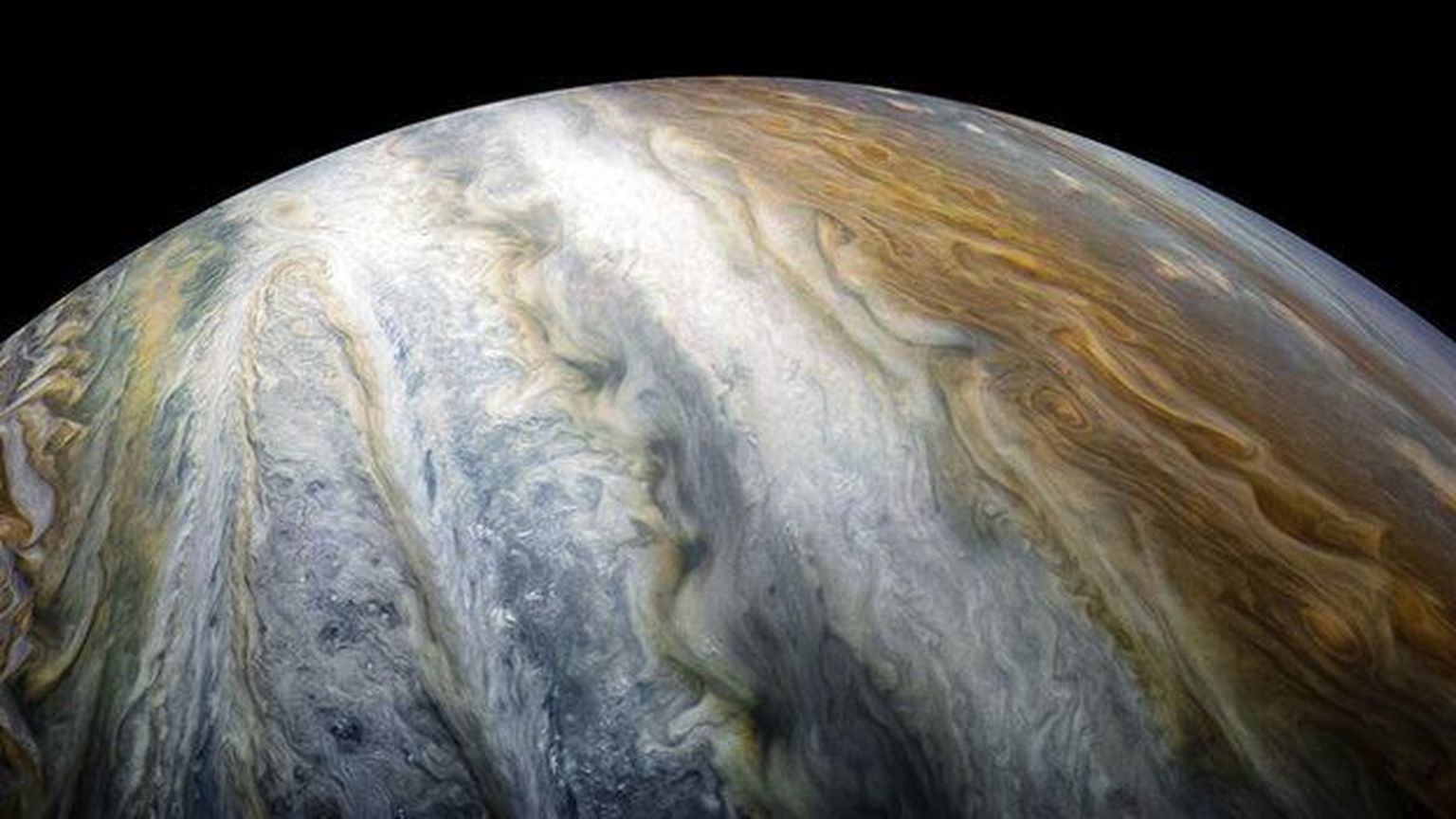 Juno klõpsatud salvestis Jupiterilt