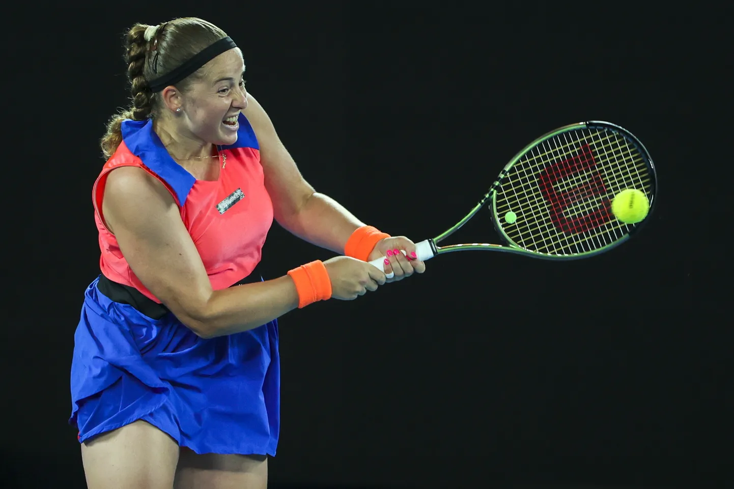Latvijas sieviešu tenisiste Aļona Ostapenko.