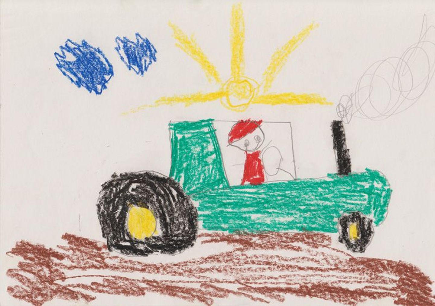 Virumaa Teataja lemmikuks osutus 5aastase Thomas Kruusmaa joonistus teemal “Mina hakkan traktoristiks”.