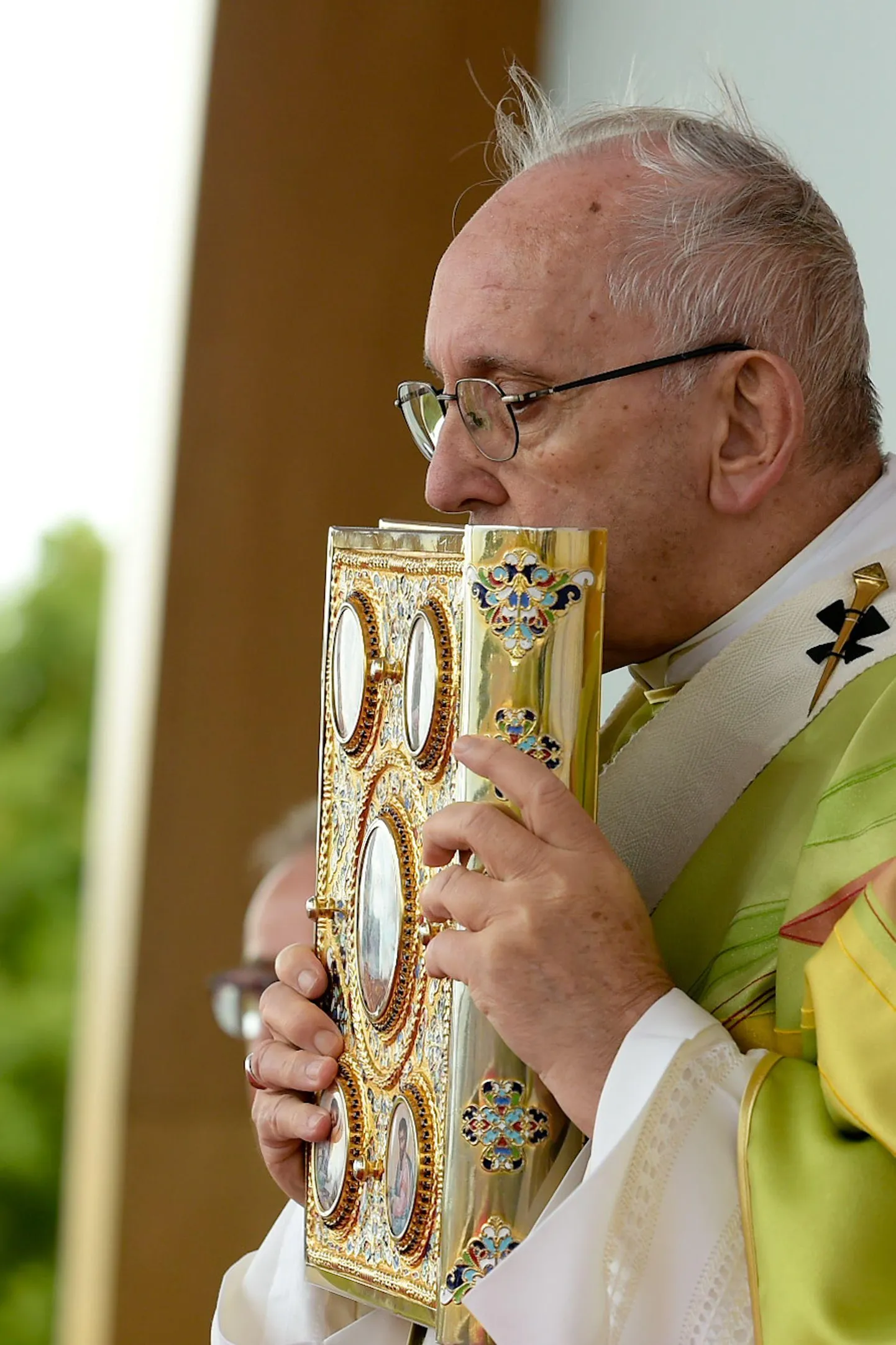 Paavst Franciscus oma Iirimaa-visiidi lõpetanud missal.