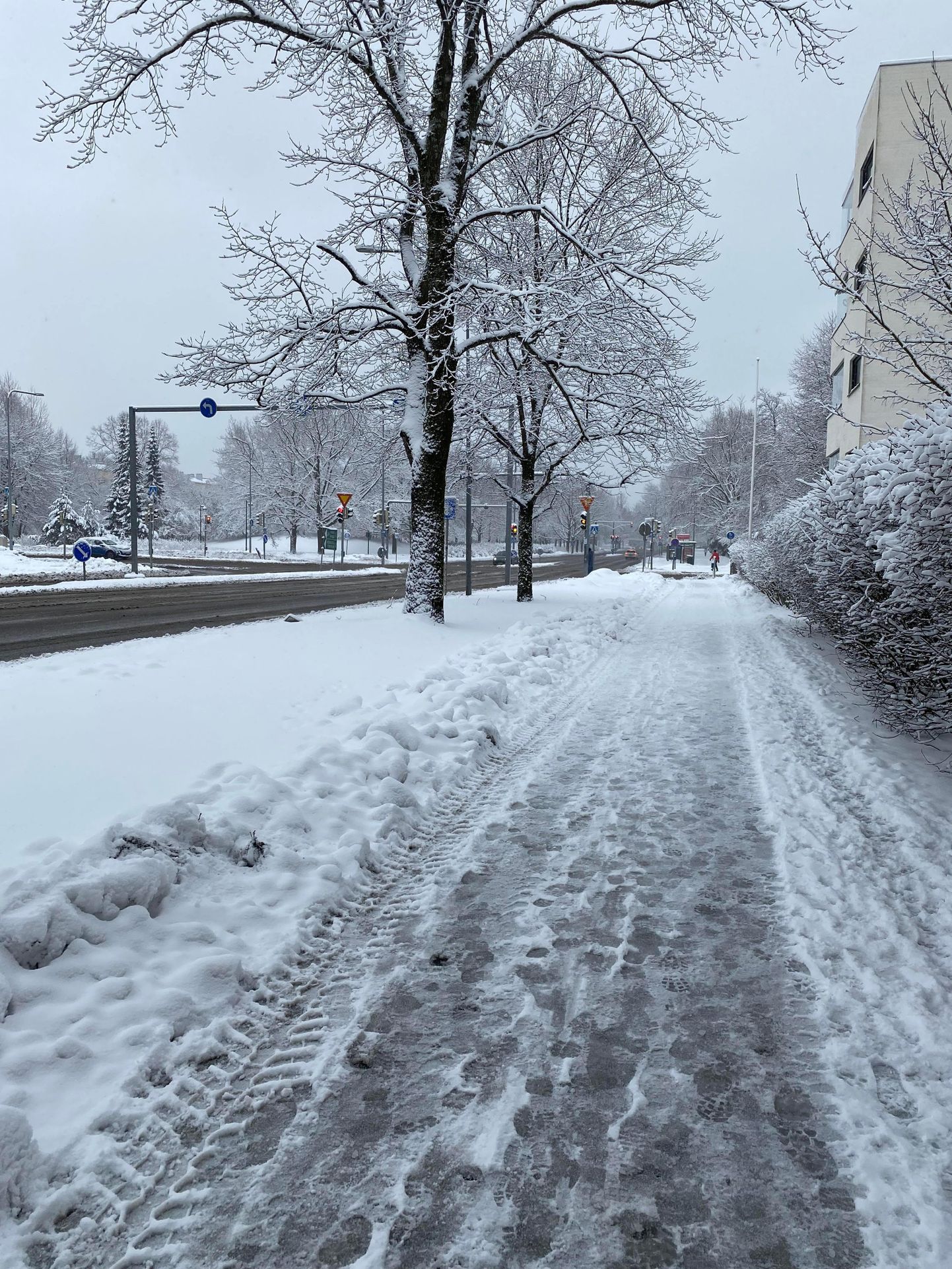 Тротуар в Хельсинки.