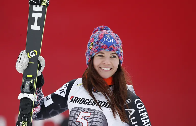 Liechtensteini medalilootus Tina Weirather.