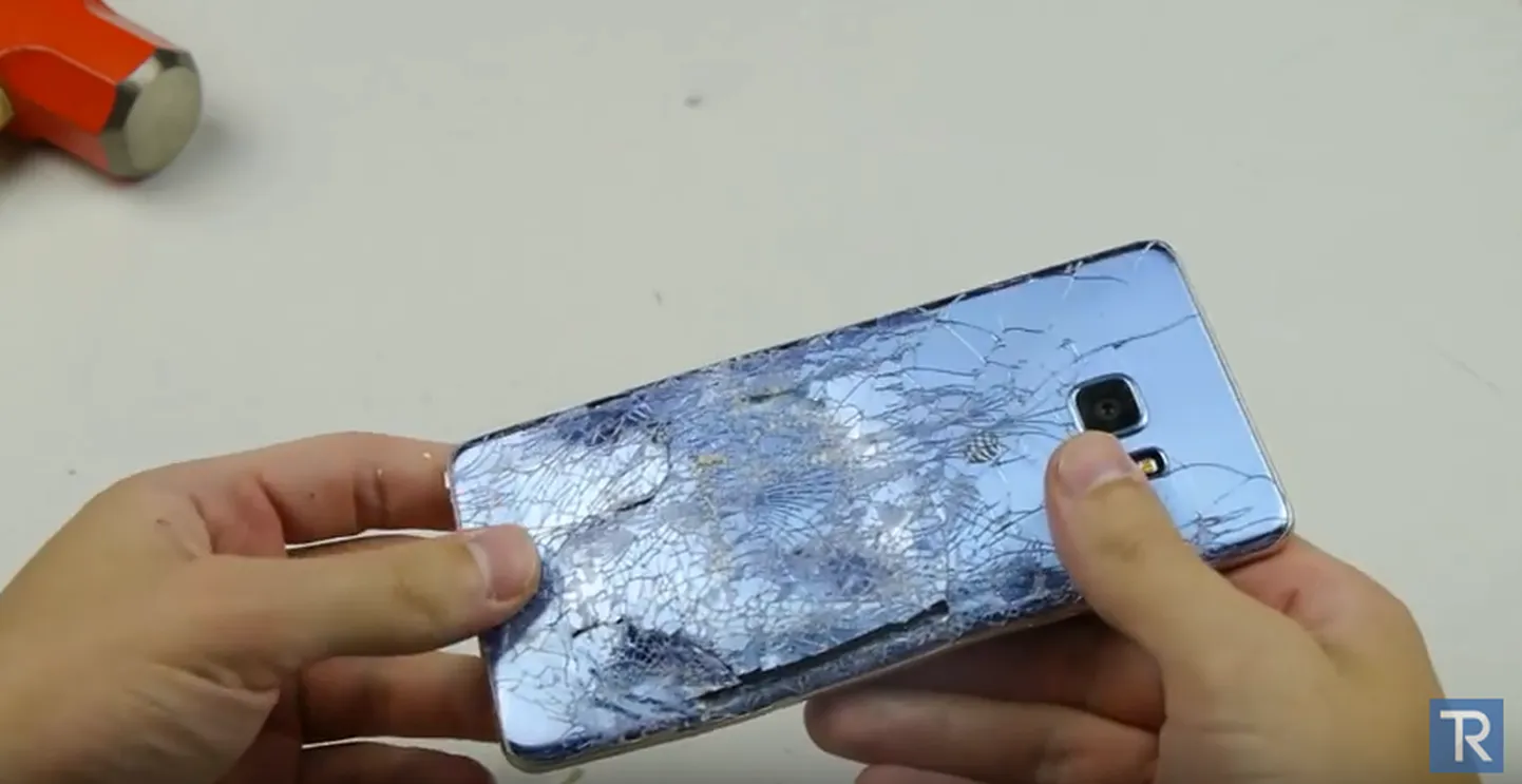 Note 7 vastupidavustest