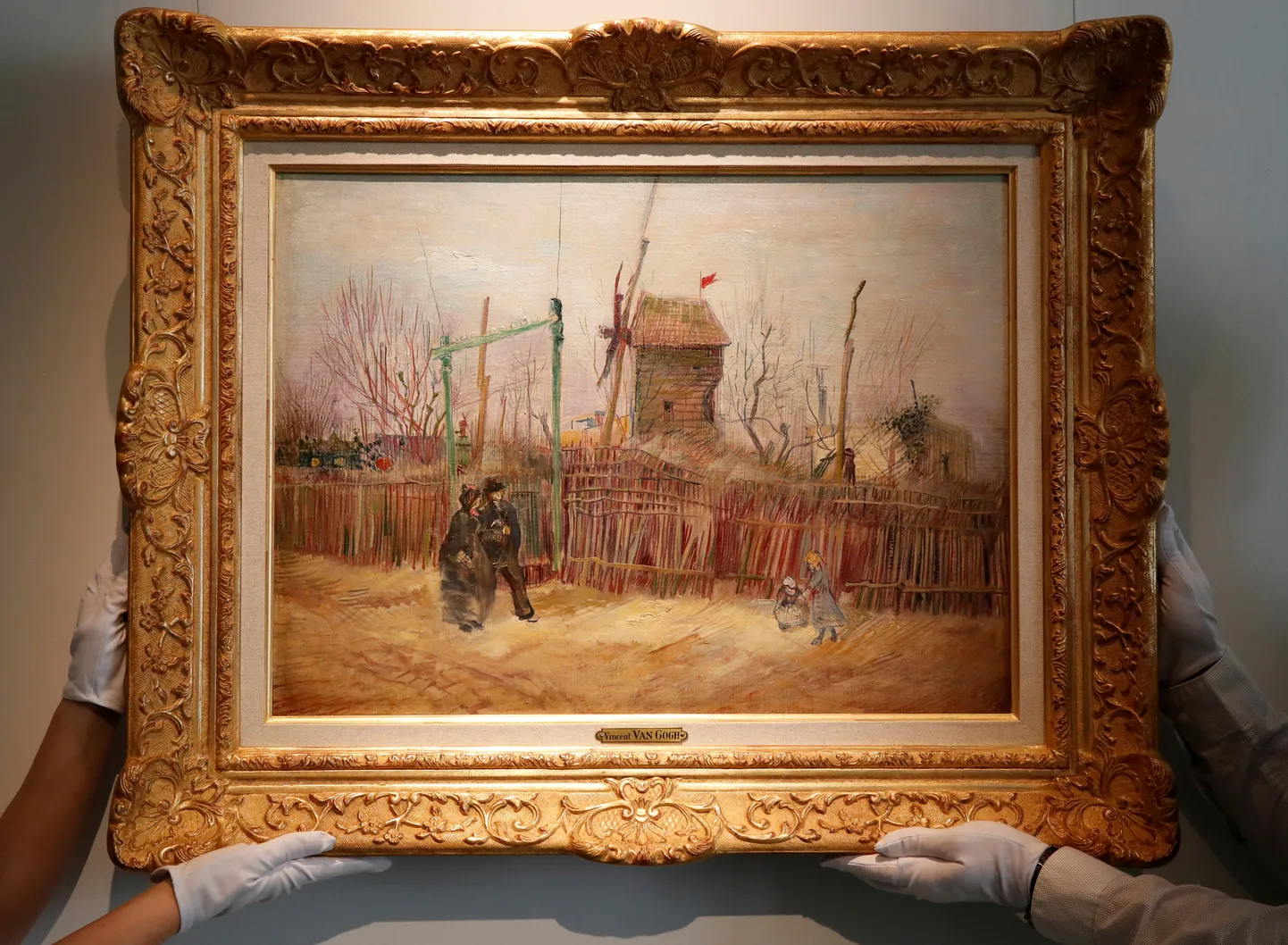 «Уличная сцена на Монмартре», масло на холсте, Винсент Ван Гог, 1887 год.