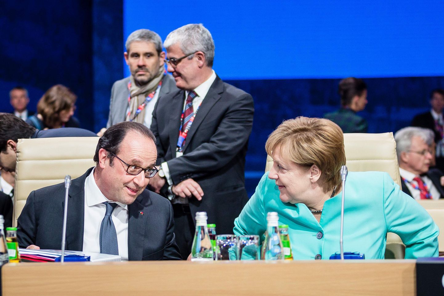 Hollande ja Merkel Varssavis.