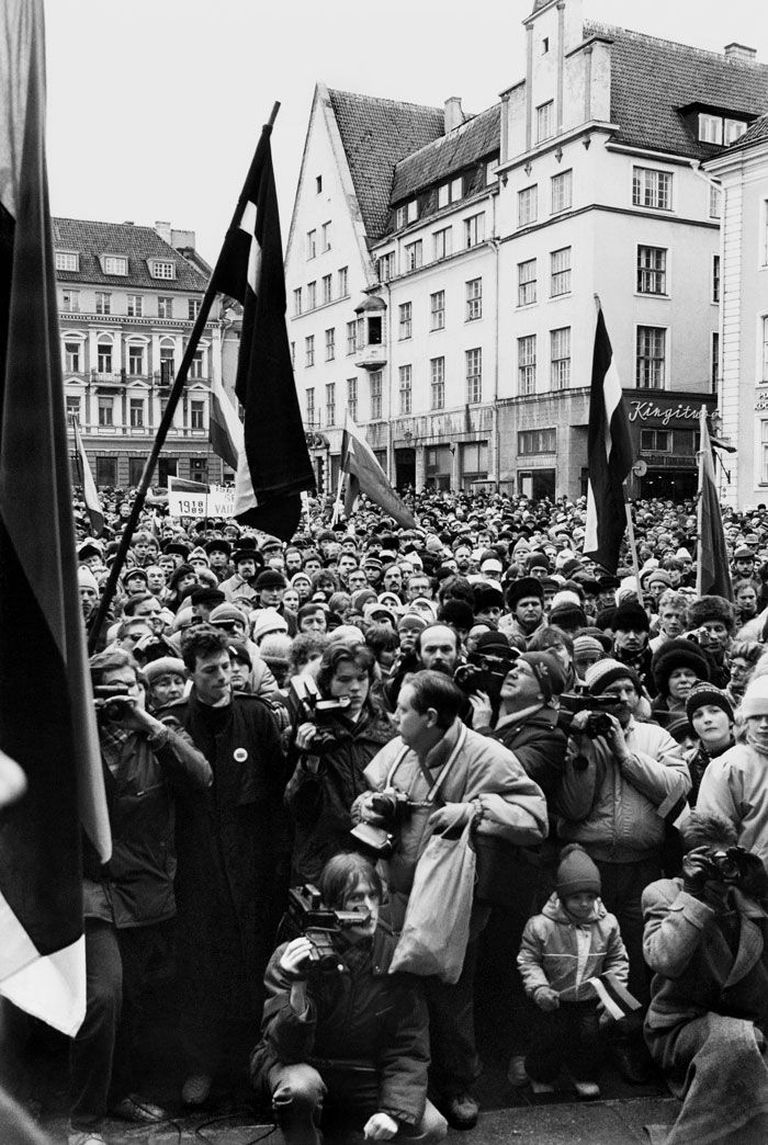 24 февраля 1989 года в Таллинне состоялась манифестация в честь 71-й годовщины независимой Эстонии.