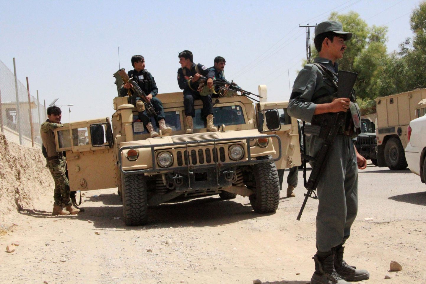 Afganistani julgeolekutöötajad Helmandi provintsis.