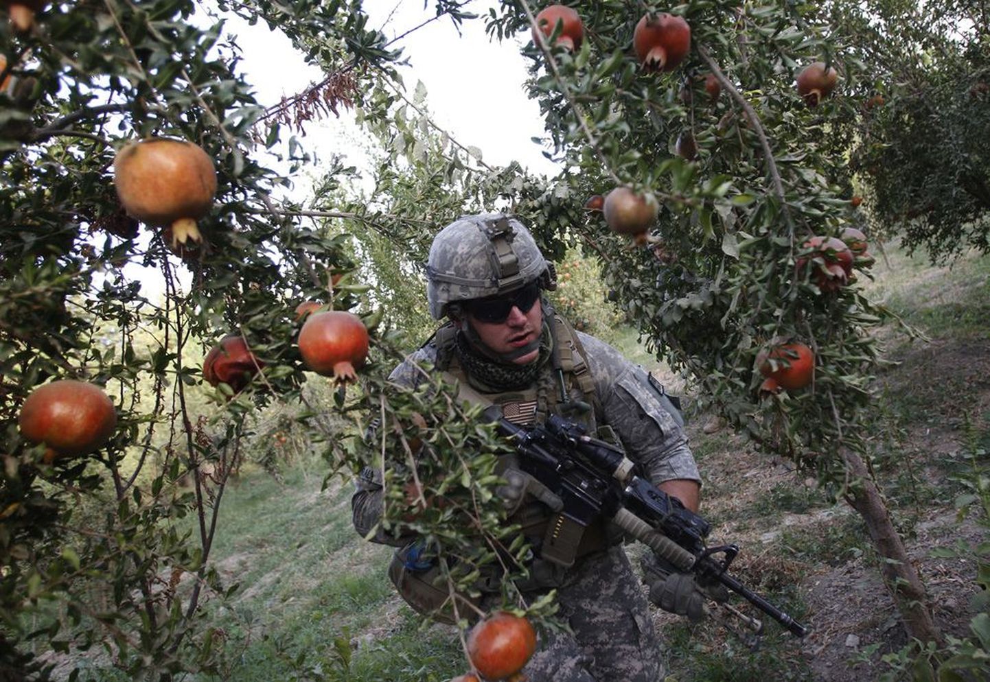 USA sõdur Kandaharis patrullis.