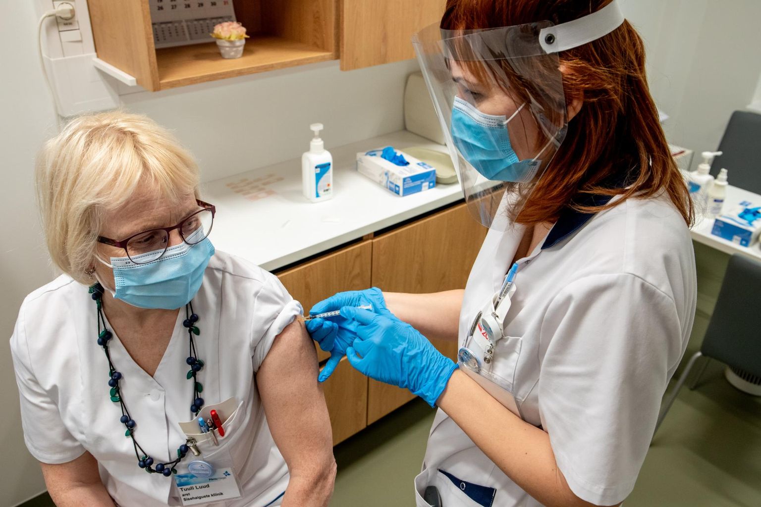 Pärnu haigla personali vaktsineerimisega alustati möödunud aasta 30. detsembril. 