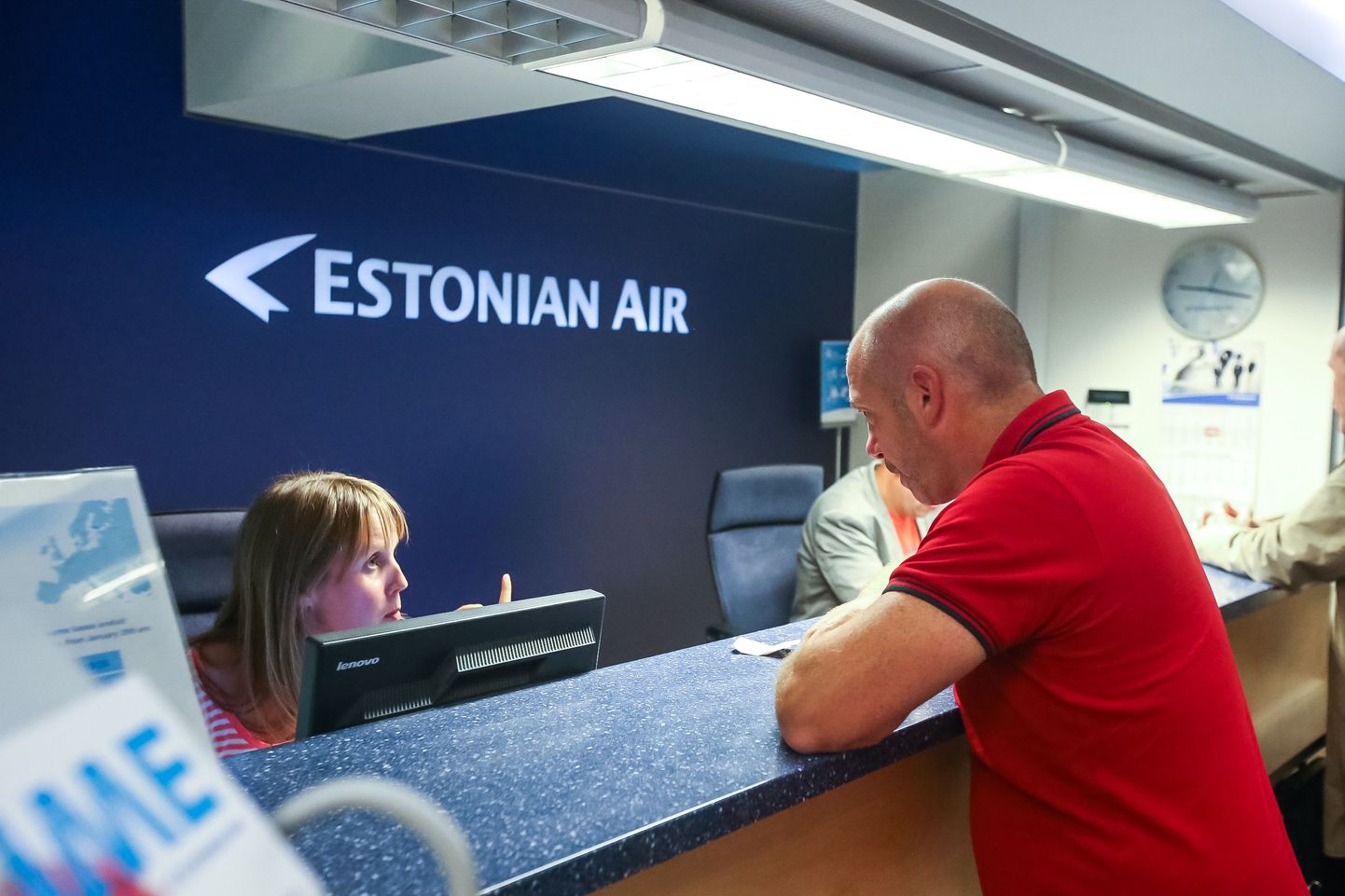 Estonain Airi kassa Tallinna lennujaamas