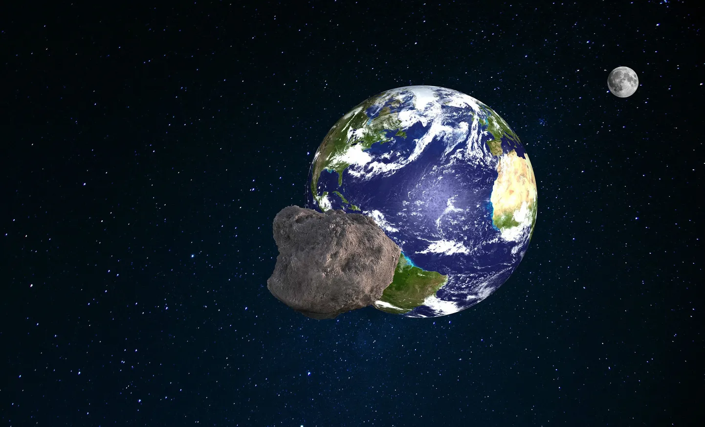 2016. aastal avastatud asteroid võib olla pärit Kuult. Tüki lõi lahti üks suurem kosmiline katastroof Kuu tagaküljel. Pilt on illustreeriv.