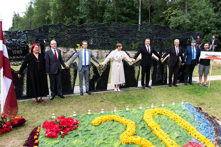 30-летие Балтийской цепи на границе Латвии и Эстонии в Вильяндимаа, 2019.