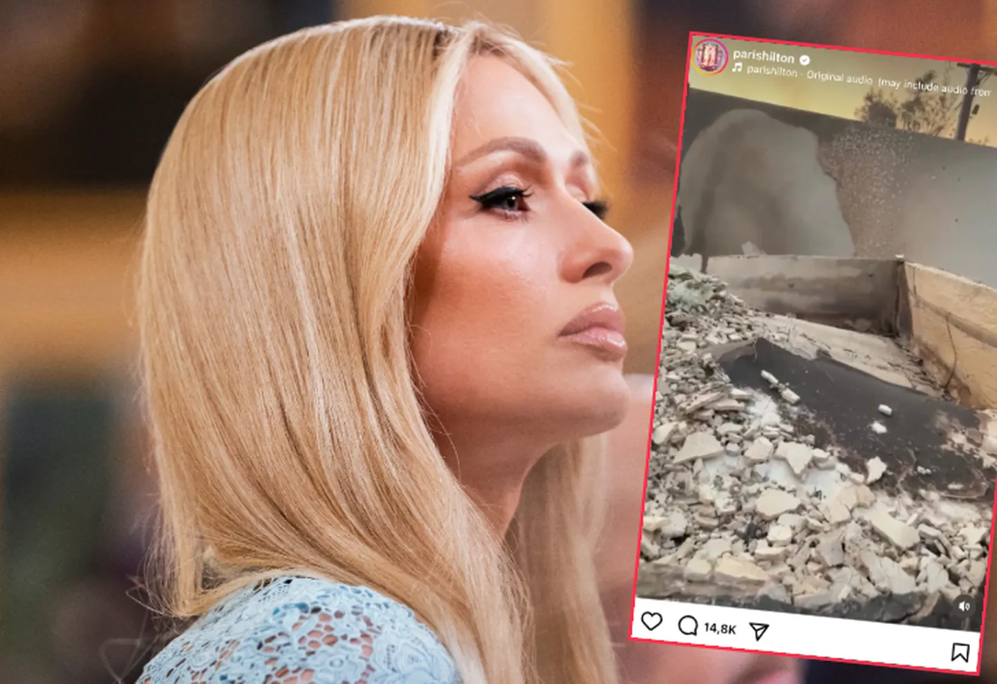 Kodu on põlengus kaotanud mitmed kuulsused, nende hulgas ka seltskonnadaam Paris Hilton.