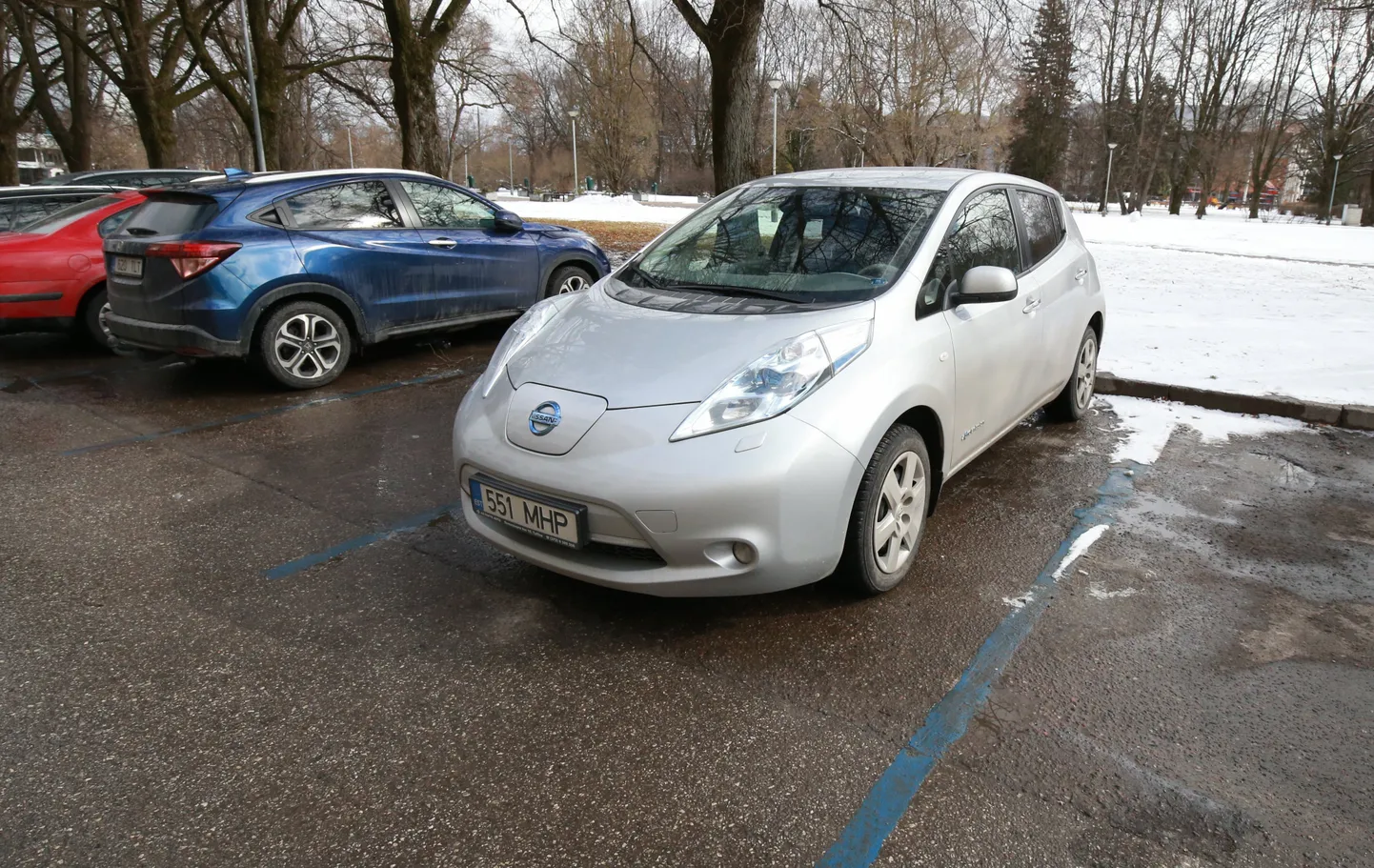 Tartu linnavalitsuse linnamajanduse osakonna elektriauto Nissan Leaf