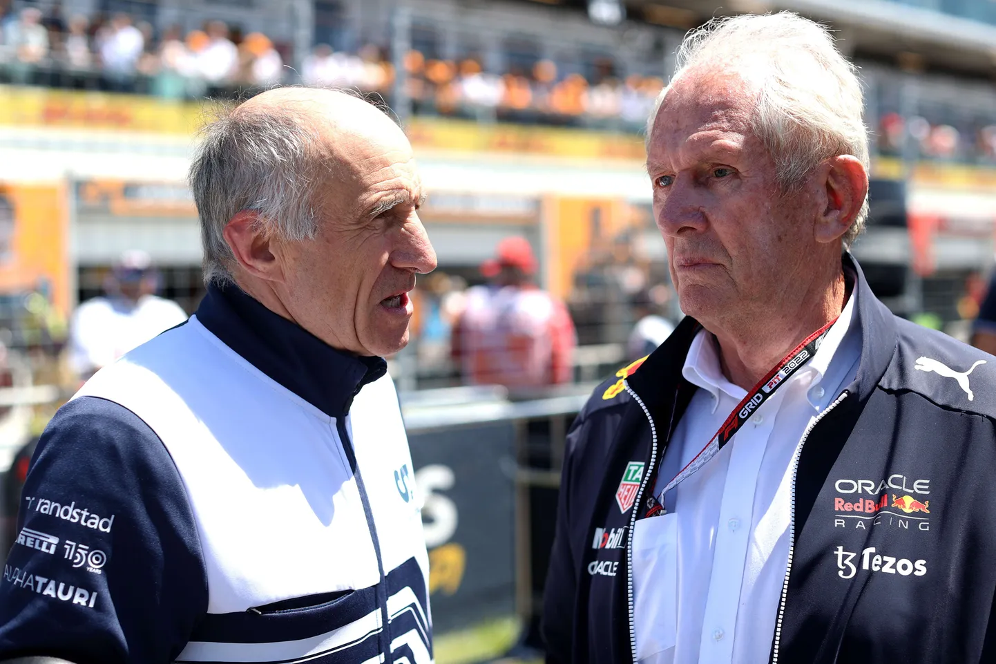 Helmut Marko (paremal) ja Franz Tost.