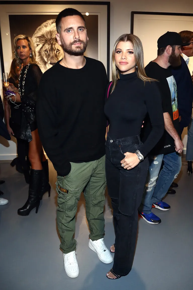 Scott Disick ja Sofia Richie Maddox'i Galerii avamisel Los Angeles'is 2018.