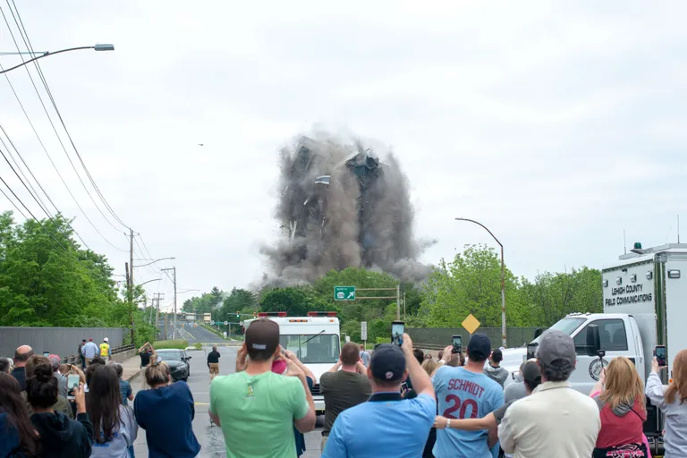 Pennsylvanias Bethlehemis lasti õhku terasefirma Bethlehem Steel kunagine peahoone